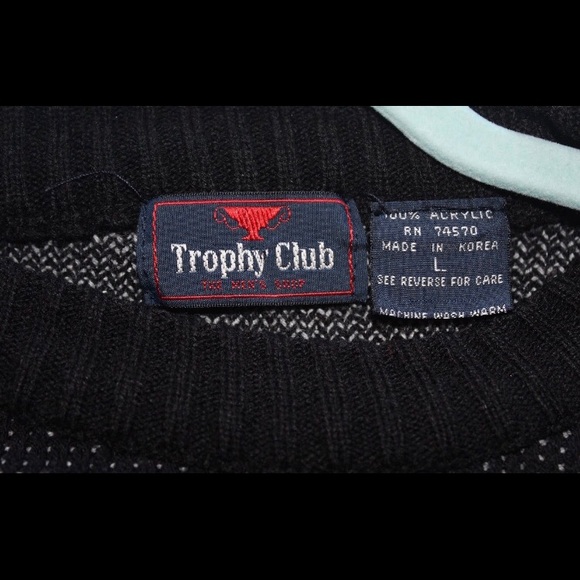 Trophy Club Vintage Striped Holiday Sweater - Picture 5 of 5